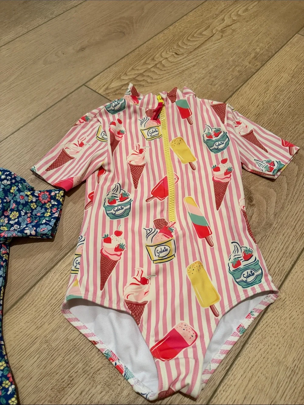 Mini Boden. Set of 2 swimsuits. Like new. Size 3/4Y.